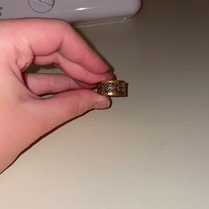 sterling silver and brass ring